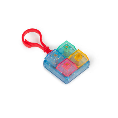 Glitter Clicker Fidget Keychain