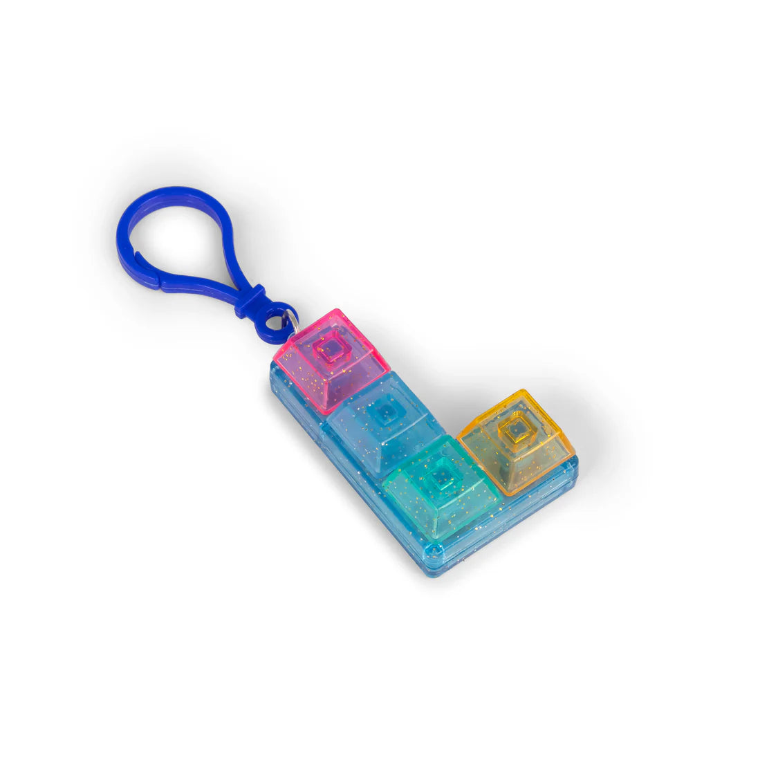 Glitter Clicker Fidget Keychain